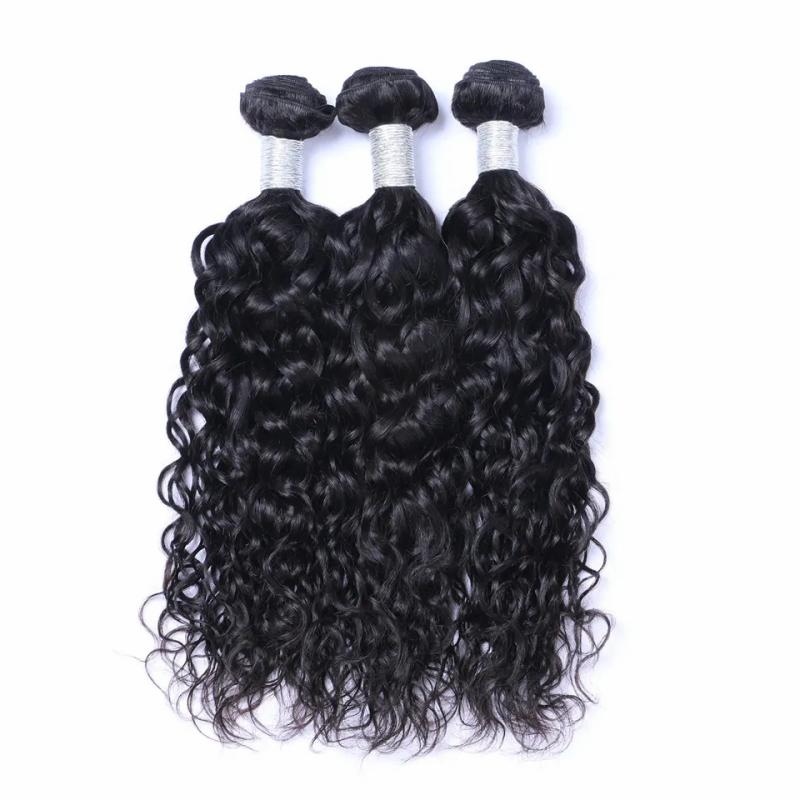 Hair Extensions | Brazilian Virgin Human Hair Water Wave Unprocessed Remy Hair Weaves Double Wefts 100G/Bundle 2Bundle/Lot Can Be Dyed Bleached Hair Extensions Hair Extensions