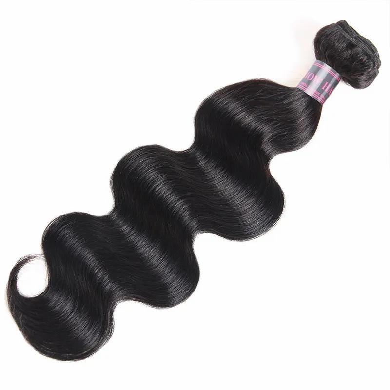 Hair Extensions | Ishow Brazilian Body Wave Virgin Human Hair Bundles Wefts Peruvian Malaysian Indian Hair Extensions For Women All Ages Jet Black 8-28 Inch Hair Extensions Hair Extensions