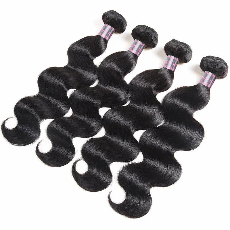 Hair Extensions | Ishow Brazilian Body Wave Virgin Human Hair Bundles Wefts Peruvian Malaysian Indian Hair Extensions For Women All Ages Jet Black 8-28 Inch Hair Extensions Hair Extensions