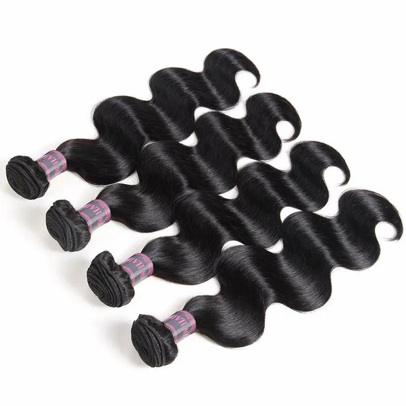 Hair Extensions | Ishow Brazilian Body Wave Virgin Human Hair Bundles Wefts Peruvian Malaysian Indian Hair Extensions For Women All Ages Jet Black 8-28 Inch Hair Extensions Hair Extensions