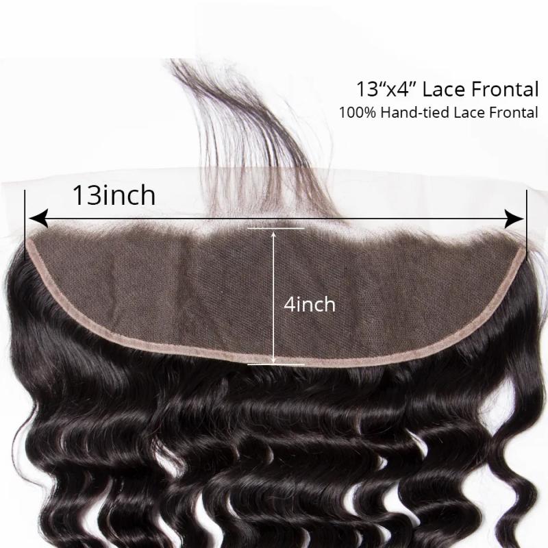 Hair Extensions | Loose Deep Wave Human Hair 13X4 Transparent Lace Frontals Closures Pre Plucked Natural Hairline Hair Extensions Hair Extensions