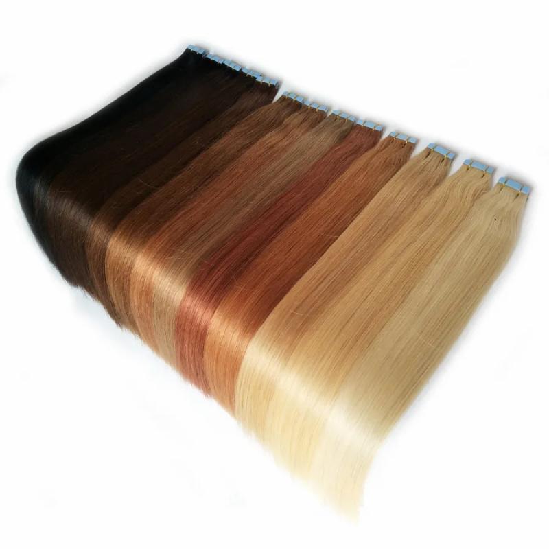 Hair Extensions | Tape In Hair Extensions Skin Weft Tape Remy Hair Extensions 20Pieces 50G 10 Colors Optional Blue Double-Sided Tape Wholesale Cheap Hair Extensions Hair Extensions