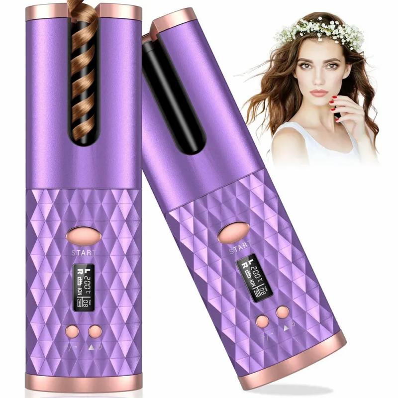 Hair Care & Styling Tools | Curling Irons Automatic Curling Iron Cordless Auto Hair Curler Wireless Auto Curler Silky Curls Fast Heating Usb Portable Auto Curler Timing 231024 Hair Care & Styling Tools Hair Care & Styling Tools