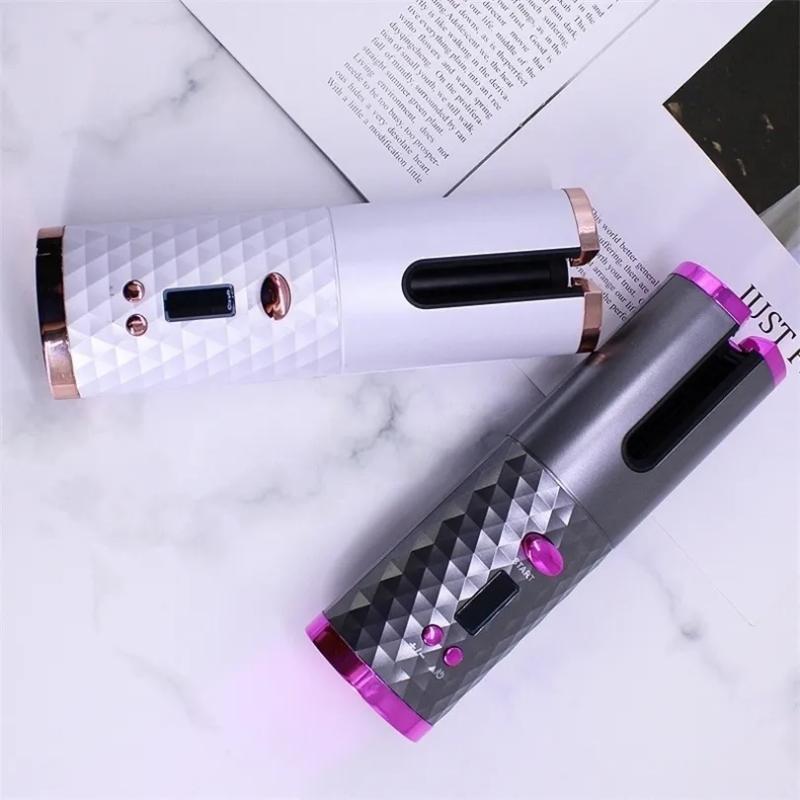 Hair Care & Styling Tools | Curling Irons Automatic Hair Curler Usb Rechargeable Auto Hair Curling Iron Cordless Rotating Curling Machine Women Waves Hair Tool 221027 Hair Care & Styling Tools Hair Care & Styling Tools