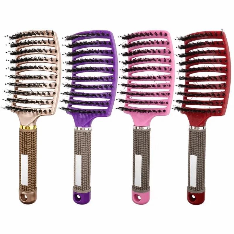 Hair Care & Styling Tools | Hair Brush Scalp Massage Comb Hairbrush Bristle & Nylon Women Wet Curly Detangle Hair Brushes For Salon Hairdressing Styling Tool Hair Care & Styling Tools Hair Care & Styling Tools