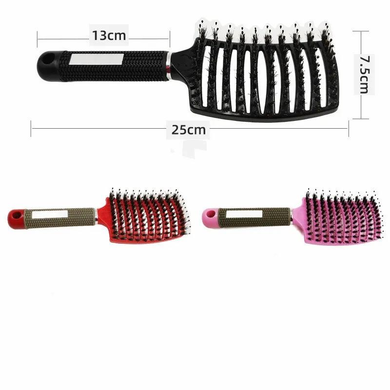 Hair Care & Styling Tools | Hair Brush Scalp Massage Comb Hairbrush Bristle & Nylon Women Wet Curly Detangle Hair Brushes For Salon Hairdressing Styling Tool Hair Care & Styling Tools Hair Care & Styling Tools