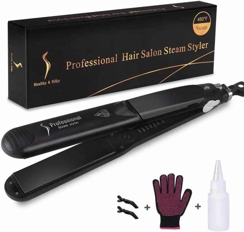 Hair Care & Styling Tools | Professional Steam Hair Straightener 2 In 1 Ceramic Vapor Hair Iron Salon Straightening Curling Styling Tool 230310 Hair Care & Styling Tools Hair Care & Styling Tools