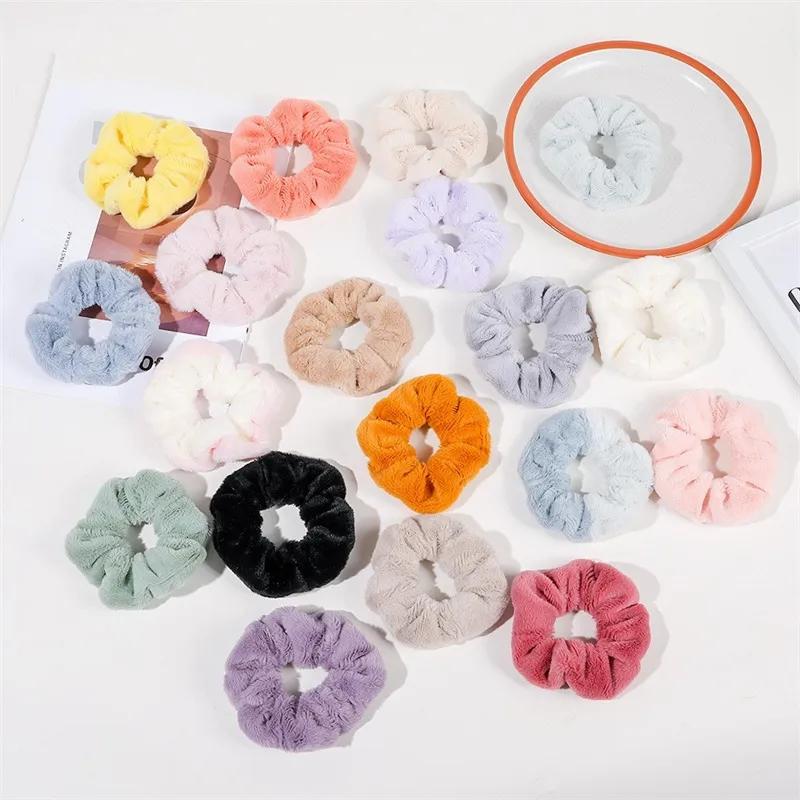 Hair Accessories & Tools | Warm Soft Hair Scrunchies Furry Elastic Hairband Women Girls Ponytail Holder Hairs Rubber Band Ties Hair Accessories Hair Accessories & Tools Hair Accessories & Tools