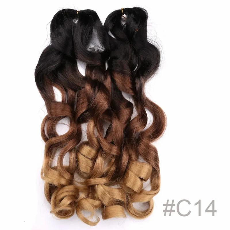 Remy Hair & Virgin Hair | Human Hair Bulks French Curly Crochet Braiding Hair Synthetic Loose Wave Ombre Braids Hair For Women Spiral Curls Pre Stretched Hair Extensions 231010