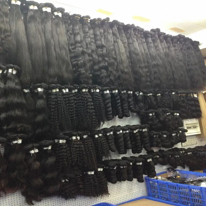 Remy Hair & Virgin Hair | Wholesale 10A Indian Body Wave Virgin Hair 1Kg 10Pcs Lot Raw Unporcessed Human Hair Bundle Weave Best Quality Cut From One Donor Hair